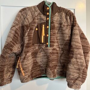 Free People Movement Hit The Slopes Printed Fleece Pullover